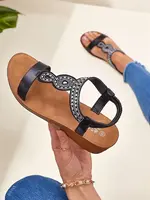 Resti women’s wedge sandals with zirconia Agaya