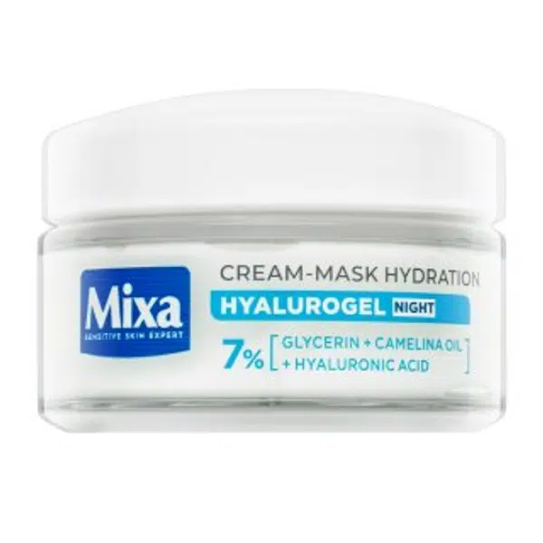 Mixa Hyalurogel Night noční maska Moisturizing Night Cream-Mask 50 ml