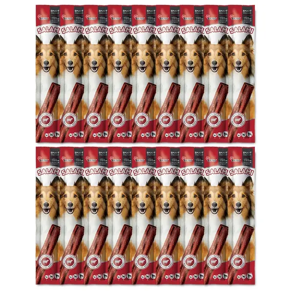 Akinu SALAMI Hovězí tyčka pamlsek pro psy 18 x 12 g