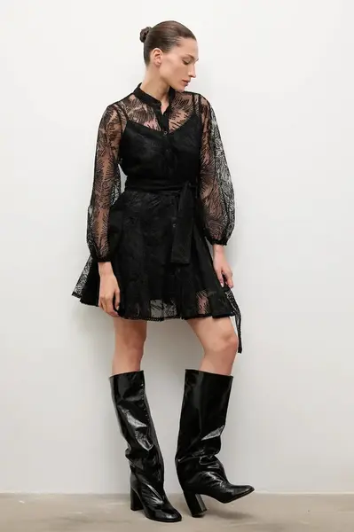 Šaty Answear.LAB černá barva, mini