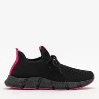 Resti Black and fuchsia women's sports shoes Bommgi - Footwear