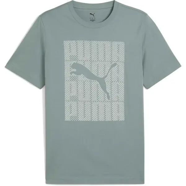 Puma GRAPHIC WORDING TEE Pánské triko, zelená, velikost