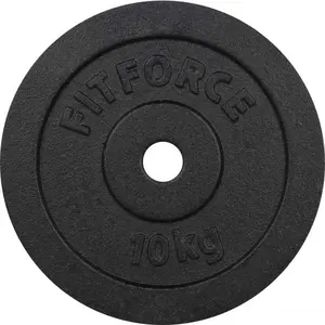 Fitforce PLB 10 KG x 30 MM Nakládací kotouč, černá, velikost 10 KG