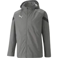 Puma TEAMFINAL ALL WEATHER JACKET Pánska futbalová mikina, tmavo sivá, veľkosť