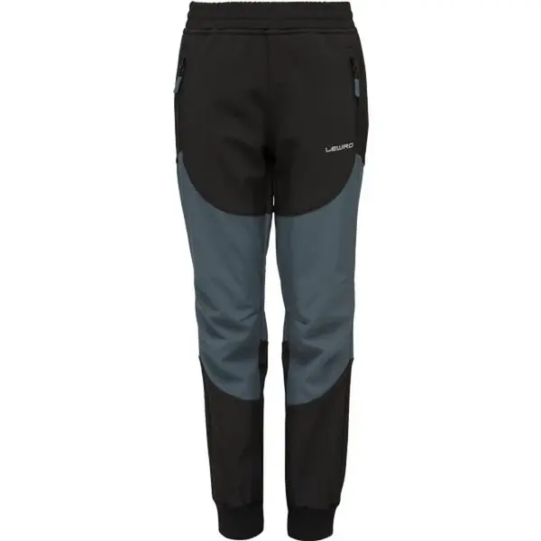Lewro BERNY Dětské softshellové kalhoty, černá, velikost 152-158