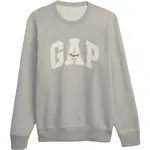 GAP CREWNECK LOGO Pánská mikina, šedá, velikost
