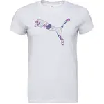 Puma GRAPHICS FLORAL CAT LOO TEE Dámské triko, bílá, velikost