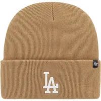 47 MLB LOS ANGELES DODGERS HAYMAKER CUFF KNIT Zimní čepice, béžová, velikost UNI