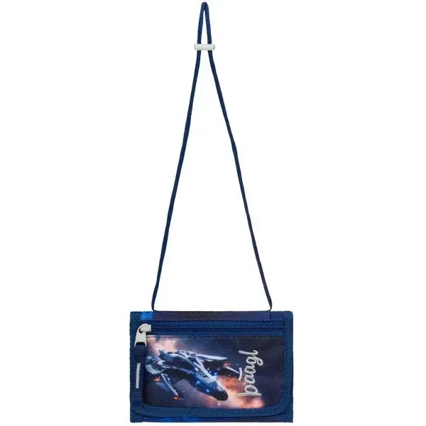 BAAGL VESMÍRNÁ LOĎ Peněženka na krk, tmavě modrá, velikost