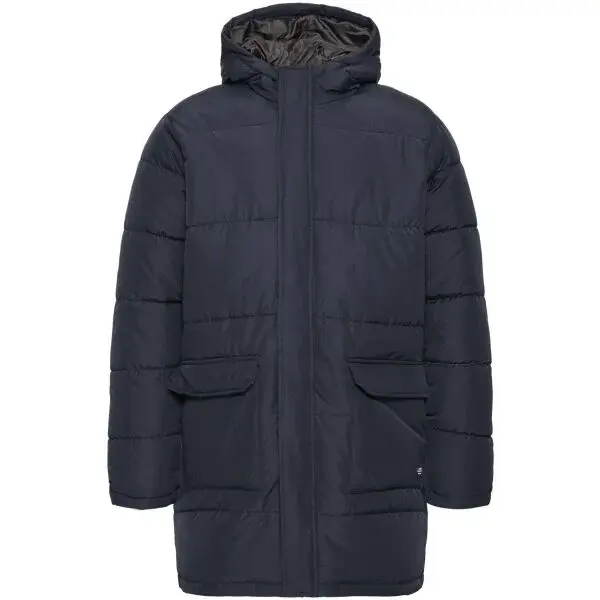 BLEND BHELWIN PARKA Pánský prošívaný kabát, tmavě modrá, velikost