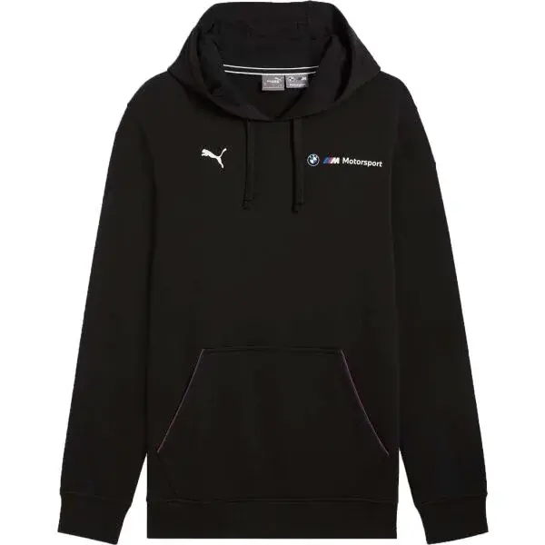 Puma BMW M MOTORSPORT ESSENTIALS+ HOODIE FT Pánska mikina, čierna, veľkosť