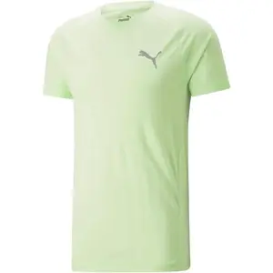 Puma EVOSTRIPE TEE Pánske športové tričko, svetlo zelená, veľkosť