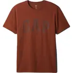 GAP BASIC LOGO Pánské tričko, hnědá, velikost