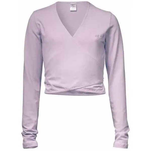 PAPILLON CROSS-OVER LONG SLEEVES Baletní svetr, růžová, velikost 104-116