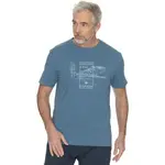 BUSHMAN DEMING Pánské tričko, modrá, velikost