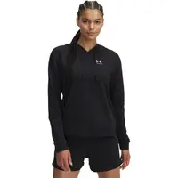 Under Armour RIVAL TERRY HOODIE Dámská mikina, černá, velikost S