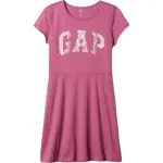 GAP V-FRCH LOGO Dívčí šaty, růžová, velikost