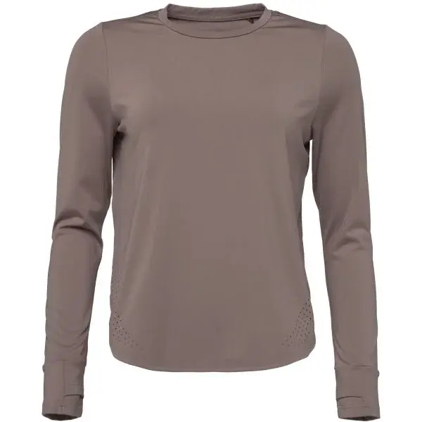 Lotto JOSHUANA Dámské triko s dlouhým rukávem, hnědá, velikost