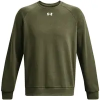Under Armour RIVAL FLEECE CREW Pánská mikina, khaki, velikost M