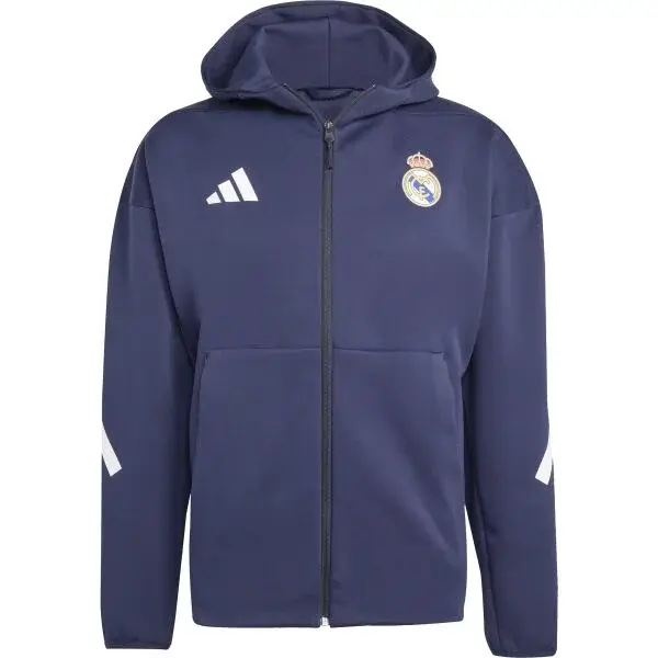 adidas REAL MADRID FC ANTHEM JACKET Pánská bunda, tmavě modrá, velikost