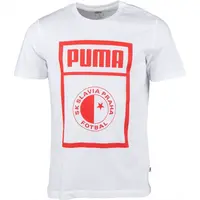 Puma SLAVIA PRAGUE GRAPHIC TEE Pánské triko, bílá, velikost