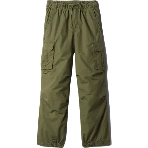 GAP POPLIN PARACHUTE JOGGER Chlapecké kalhoty, khaki, velikost