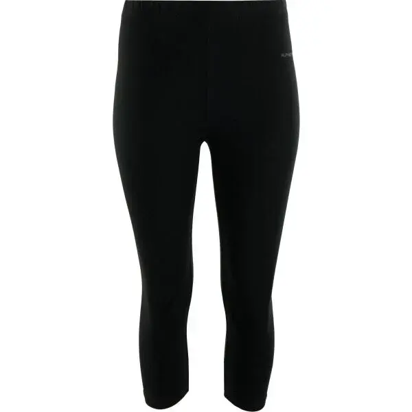 ALPINE PRO DEWESA Dámské 3/4 legíny, černá, velikost