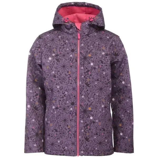 Lewro YORDANA Dívčí softshellová bunda, fialová, velikost 152-158