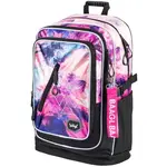 BAAGL CUBIC ABSTRACT Školní batoh, fialová, velikost