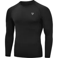 RDX T15 LONG SLEEVE RASH GUARD Pánské sportovní triko, černá, velikost
