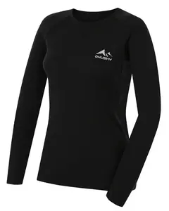 Husky Mertee L S, black Merino termoprádlo triko