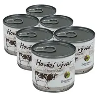 BOHEMIA PET FOOD Vývar hovädzí s kúskami mäsa pre psov 6x140 ml