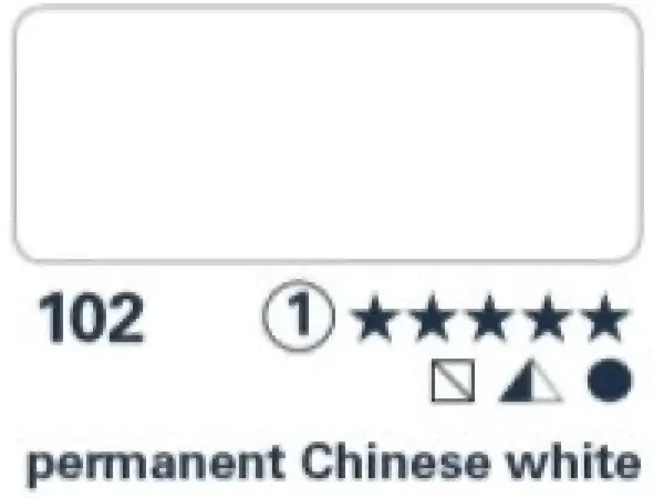 Akvarelová barva Horadam 1/1 – 102 permanent Chinese white