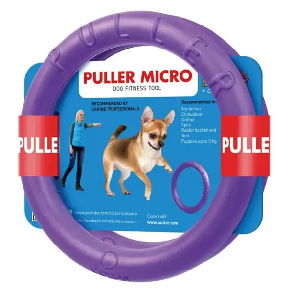 PULLER Tréningová pomôcka pre psov micro priemer 12,5 cm 2 ks
