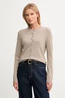 Kardigan s příměsí vlny United Colors of Benetton béžová barva, 102HD502B