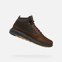 Dark Brown Men's Ankle Boots Geox Aerantis 4X4 ABX - Mens