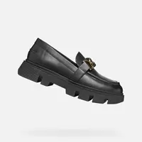 Čierne dámske mokasíny Geox Vilde