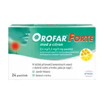 Orofar Forte med a citron 24 pastilek