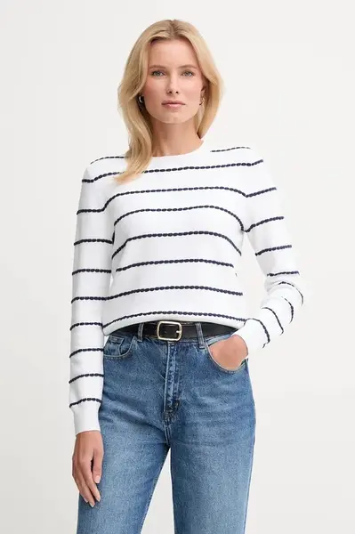 Svetr United Colors of Benetton dámský, bílá barva, 104ME10EB