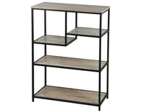 Regál Alessandro, 75 cm, černý/dub sonoma