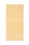 Střední bavlněný ručník Lacoste L LECROCO Sesame 50 x 100 cm žlutá barva