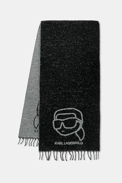 Šála s přídavkem vlny Karl Lagerfeld IKON