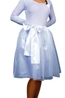 Dámska sukňa biela saténová 34-36