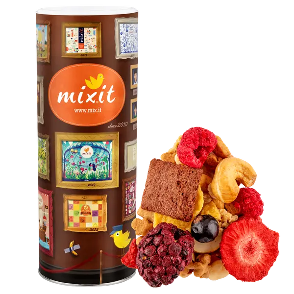 MIXIT Narozeninový mix - granola, sušenky, ovoce a ořechy 570 g