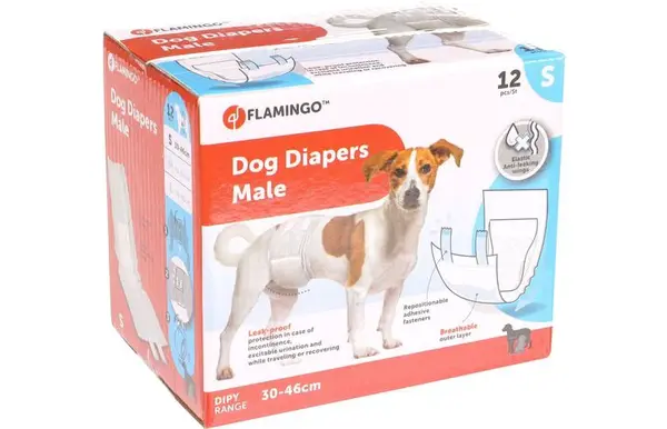 Flamingo psí pleny - pro pejsky S - 12 ks