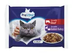 PreVital kapsičky s hovězím, králičím a krůtím 4 x 100 g