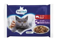 PreVital kapsičky s hovězím, králičím a krůtím 4 x 100 g