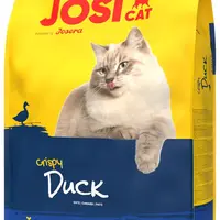 Josicat Crispy Duck - křupavé suché krmivo s příchutí kachny pro kočky 8 + 2 kg