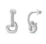 Guess Romantické visiace náušnice Srdiečka LOVE JUBE05465JWRHT/U