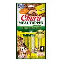 Inaba Dog Churu Meal Topper vlhké krmivo pre psov - kuracie, tekvica 4 x (4 x 14 g)